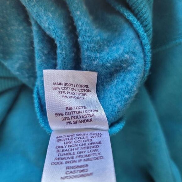 Zella womens Sz S blue pullover workout sweater - Picture 8 of 8